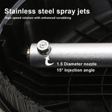 Universal 15" Pressure Washer Surface Cleaner 4000PSI Extension Nozzles Cleaning