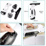 150ml Cordless Window Vacuum Cleaner Set for Windows Tiles Mirrors Shower Home