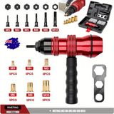 Professional Electric Drill Tool Rivet Rivnut Nut Gun Adapter Insert Tool M3-M10