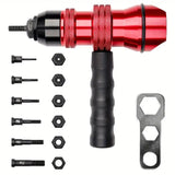 Professional Electric Drill Tool Rivet Rivnut Nut Gun Adapter Insert Tool M3-M10