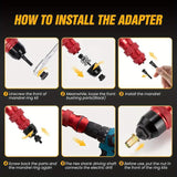 Professional Electric Drill Tool Rivet Rivnut Nut Gun Adapter Insert Tool M3-M10