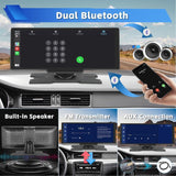 4K 10.26" Touch Dash Camera Cam Dual Car Recorder for CarPlay Android Auto