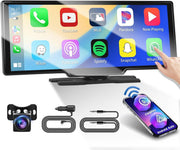 4K 10.26" Touch Dash Camera Cam Dual Car Recorder for CarPlay Android Auto