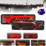 2X Sequential Indicator LED Tail Lights Trailer Ute Caravan Truck Stop Lamp 12V