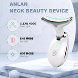 Rejuvenation Massager Neck Anti Wrinkle Face Beauty Device Skin Lifting Tighten White