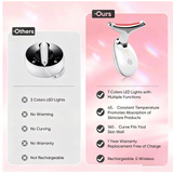 Rejuvenation Massager Neck Anti Wrinkle Face Beauty Device Skin Lifting Tighten White