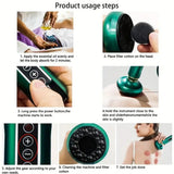 12 Levels Electric Cupping Massager Vacuum Suction GuaSha Anti Cellulite Beauty GREEN