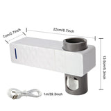 UV Lamp Sterilizer Toothbrush Holder Bathroom Automatic Toothpaste Health Clean | darrahopens.com.au Premium AU Stock