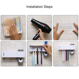 UV Lamp Sterilizer Toothbrush Holder Bathroom Automatic Toothpaste Health Clean | darrahopens.com.au Premium AU Stock