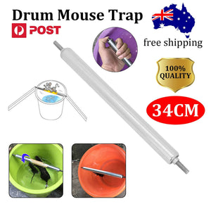 Metal Mice Rats Sticky-Mouse Killer Roll Trap Grasp log Bucket Rolling Spinning