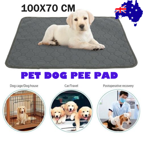 100X70cm Washable Pet Dog Pee Pad Reusable Cat Puppy Training Wee Absorbent Mat Pads Bed