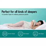 5CM Bedding Luxury Pillowtop Mattress Topper Mat Pad Antibacterial and dust mite-resistant Queen:153*203cm