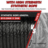 X-BULL 14500lbs Electric Winch 12V Synthetic Rope Wireless Remote Winch 4WD Car 4X4 In Australia - Darrahopens