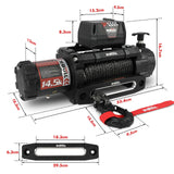 X-BULL 14500lbs Electric Winch 12V Synthetic Rope Wireless Remote Winch 4WD Car 4X4 In Australia - Darrahopens