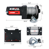 X-BULL2500LBS Electric Winch ATV UTV Boat Tow Winch ATV Winch Kit Steel cable 12V In Australia - Darrahopens