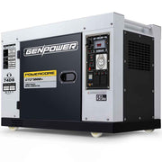 GENPOWER 7kW Peak 5kW Rated Commercial Diesel Generator, Three Phase 415V, Electric Start, Sound-Insulated, RCD Safety Switch, Worksite & Backup Power In Australia - Darrahopens