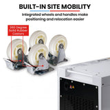 GENPOWER 7kW Peak 5kW Rated Commercial Diesel Generator, Three Phase 415V, Electric Start, Sound-Insulated, RCD Safety Switch, Worksite & Backup Power