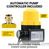GENPOWER 3.5kW Peak 3kW Enclosed Inverter Generator, 2x15A, 12V, USB, Portable, Compact, Camping, Backup