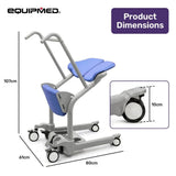 EQUIPMED Manual Sit to Stand Aid Transfer Chair Device, Patient and Elderly Mover