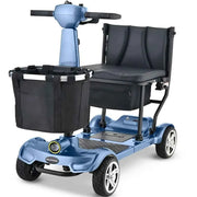 Darrahopens Health & Beauty > Health & Wellbeing > Mobility & Accessibility EQUIPMED SmartPacer+ Ultra-Lightweight Mobility Scooter w/ Li-ion Battery, Only 19kg, Foldable, Airline Approved, 120kg Capacity, Blue In Australia - Darrahopens