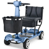 EQUIPMED SmartPacer+ Ultra-Lightweight Mobility Scooter w/ Li-ion Battery, Only 19kg, Foldable, Airline Approved, 120kg Capacity, Blue In Australia - Darrahopens