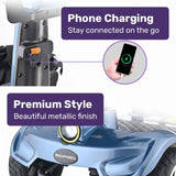 EQUIPMED SmartPacer+ Ultra-Lightweight Mobility Scooter w/ Li-ion Battery, Only 19kg, Foldable, Airline Approved, 120kg Capacity, Blue