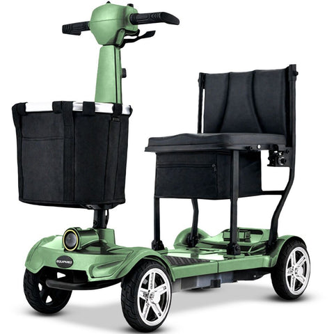 EQUIPMED SmartPacer+ Ultra-Lightweight Mobility Scooter w/ Li-ion Battery, Only 19kg, Foldable, Airline Approved, 120kg Capacity, Green In Australia - Darrahopens