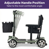 EQUIPMED SmartPacer+ Ultra-Lightweight Mobility Scooter w/ Li-ion Battery, Only 19kg, Foldable, Airline Approved, 120kg Capacity, Green