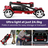 EQUIPMED ComfortCruise Large Mobility Scooter, 15km/h Top Speed, Up to 45km Range, Strong Climbing, 120kg Capacity, Red In Australia - Darrahopens