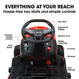 BAUMR-AG 38" Ride On Mower Tractor, Electric Start, 14hp 452cc, Hydrostatic, 100kg Towing, 7 Cut Heights