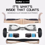 BULLET SX-4000 Hoverboard Scooter, 8.5" Wheels, 700W Brushless, Superior Self Balancing System, UL Certified, LED Lights, Carry Bag, Bronze