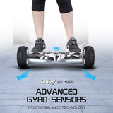 BULLET SX-4000 Hoverboard Scooter, 8.5" Wheels, 700W Brushless, Superior Self Balancing System, UL Certified, LED Lights, Carry Bag, Camo