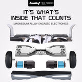 BULLET SX-4000 Hoverboard Scooter, 8.5" Wheels, 700W Brushless, Superior Self Balancing System, UL Certified, LED Lights, Carry Bag, Camo