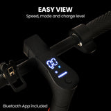 ALPHA Urban 10 Electric Scooter, 35km/h, Suspension, 35km Range, 10-Inch Wheels, Brushless Motor, Free APP, Motorised Commuter eScooter for Adults, Grey