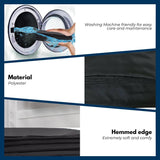 Gominimo Rectangle Tablecloth Polyester Dining Table Cloth Cover 230cm Navy Blue