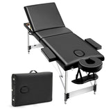ONIREST 3 Fold Adjustable Portable Massage Bed (Black)OR-MTP-100-NS