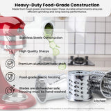Kitchee Slicer Shredder Grater 3 Attachments - Compatible with KitchenAid Mixer