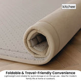 Kitchee Kids Foam Floor Play Mat 150x200cm – Padded Thick Soft Tatami Style Cream