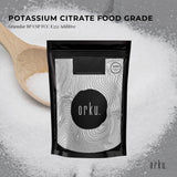 Orku 10Kg Potassium Citrate Food Grade - Granular BP USP FCC E332 Additive
