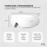 Orku Rechargeable Eye Massager – Vibration Heat Pressure Therapy with Bluetooth