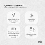 Orku Rechargeable Eye Massager – Vibration Heat Pressure Therapy with Bluetooth