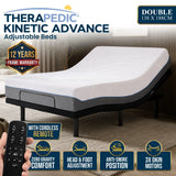 Therapedic Kinetic Advance Adjustable Double Bed Base with Head Tilt In Australia - Darrahopens