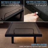 Therapedic Kinetic Advance Adjustable King Single Bed Base with Head Tilt