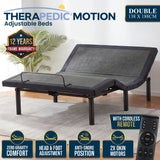 Therapedic Motion Adjustable Double Bed Base with Wireless Remote In Australia - Darrahopens