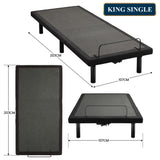 Therapedic Motion Adjustable King Single Bed Base with Wireless Remote