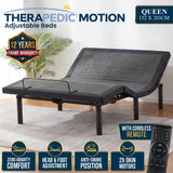 Therapedic Motion Adjustable Queen Bed Base with Wireless Remote In Australia - Darrahopens
