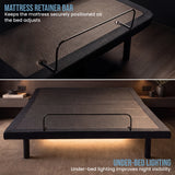 Therapedic Motion Adjustable Queen Bed Base with Wireless Remote