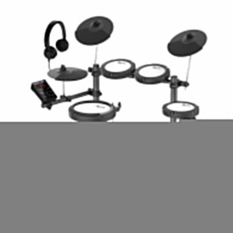 Karrera 18S Electronic Drum Kit Mesh Pads 8in Snare Bluetooth Sounds USB/MIDI Output Kick Pedals Drum Coach & Metronome