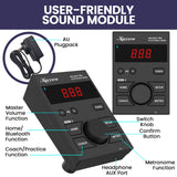 Karrera 18S Electronic Drum Kit Mesh Pads 8in Snare Bluetooth Sounds USB/MIDI Output Kick Pedals Drum Coach & Metronome