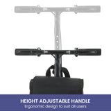 Orthonica Mobility Steel Knee Scooter Walker Steerable Ergonomic Foldable Scooter 10-inch Wheels Height Adjustable Steel Frame 136kg Weight Capacity